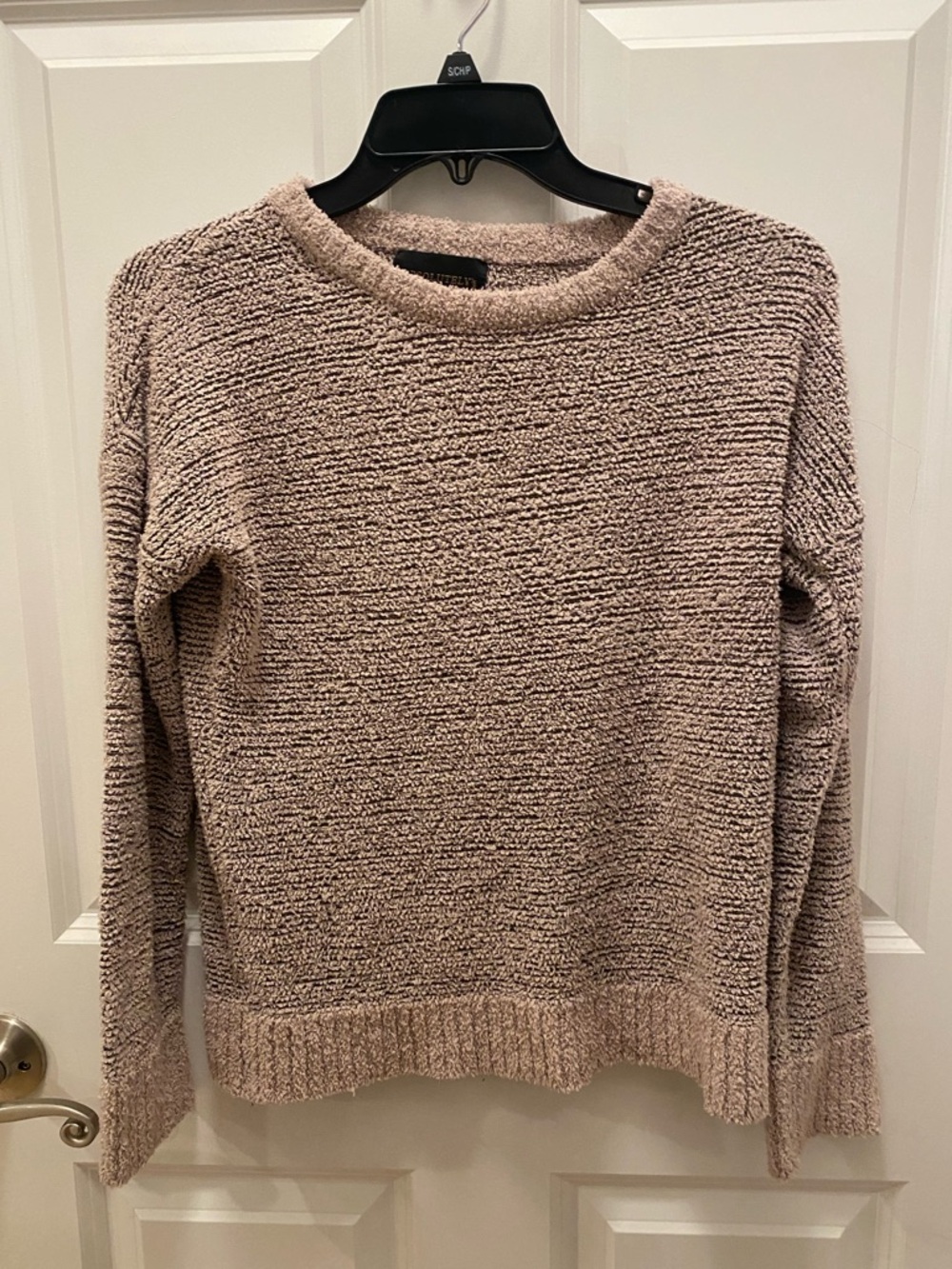 Absolutely Creative Worldwide Women's Tan Knit Crewneck Sweater